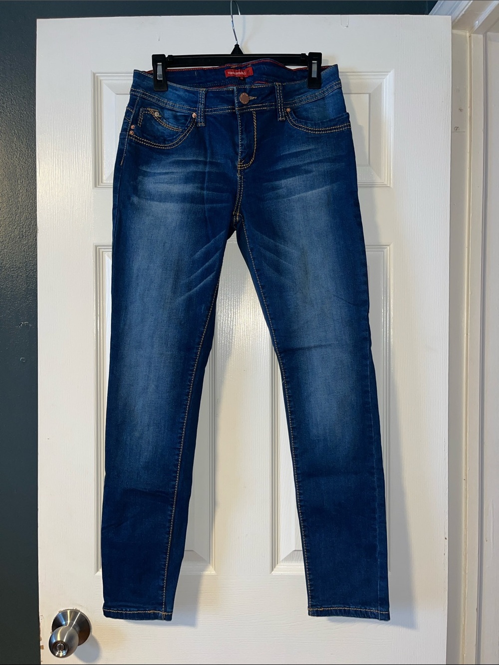 YMI Women's Dark Indigo Stretch Skinny Jeans
